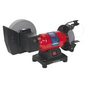 Sealey SM521 Bench Grinder Wet &amp; Dry Ø200/150mm 250W/230V image