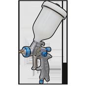 Sealey SP01 SP Gravity Feed Spray Gun 1.4mm Set-Up image