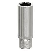 Sealey SP1412D WallDrive® Socket 12mm Deep 1/4"Sq Drive Fully Polished image