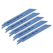 Sealey SRBR622AF Reciprocating Saw Blade Metal 150mm 24tpi - Pack of 5 image