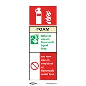 Sealey SS30P1 Safe Conditions Safety Sign - Foam Fire Extinguisher - Rigid Plastic image
