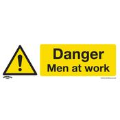 Sealey SS46P1 Warning Safety Sign - Danger Men At Work - Rigid Plastic image