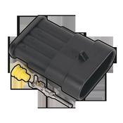 Sealey SSC4M Superseal Male Connector 4-Way Pack of 3 image
