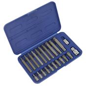 Sealey SX105 Ribe Bit Set 22pc 3/8" &amp; 1/2"Sq Drive image