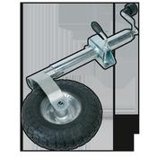 Sealey TB372 Jockey Wheel &amp; Clamp Ø48mm - Ø260mm Pneumatic Wheel image