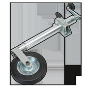 Sealey TB37 Jockey Wheel &amp; Clamp Ø50mm - Ø200mm Solid Wheel