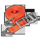 Sealey TD10008J Ratchet Tie Down 75mm x 8m Polyester Webbing 10000kg Breaking Strength image