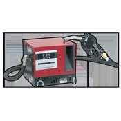 Sealey TP955 Diesel/Fluid Transfer System 56L/min Wall Mounting with Meter 230V image