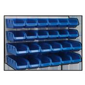 Sealey TPS131 Bin &amp; Panel Combination 24 Bins - Blue image