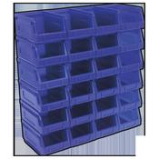 Sealey TPS224B Plastic Storage Bin 105 x 165 x 85mm - Blue Pack of 24 image