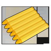 Sealey TST14 Tyre Marking Crayon - Yellow Pack of 6 image