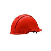 3M PELTOR G3000 Safety Helmet with Uvicator Sensor, Pinlock, Ventilated, Leather Sweatband, Red, G3000DUV-RD image