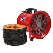 Sealey VEN250 Portable Ventilator Ø250mm with 5m Ducting image