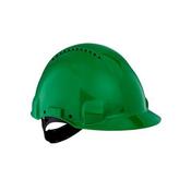 3M G3000 Safety Helmet, Uvicator, Pinlock, Ventilated, Green, G3000CUV-GP image