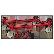 Sealey VMD002 Vehicle Moving Dolly 4 Post 900kg image