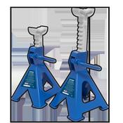 Sealey VS2002BL Axle Stands (Pair) 2tonne Capacity per Stand Ratchet Type - Blue image