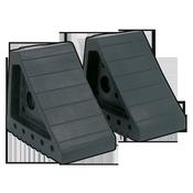 Sealey WC01 Rubber Wheel Chocks 1.8kg - Pair image
