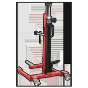 Sealey WD80 Wheel Removal/Lifter Trolley 80kg Quick Lift image