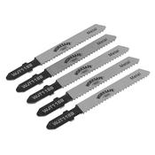 Sealey WJT118B Jigsaw Blade Metal 55mm 12tpi - Pack of 5 image