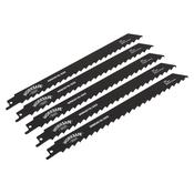 Sealey WRS3019/225 Reciprocating Saw Blade Wood 225mm 3tpi - Pack of 5 image