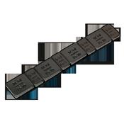 Sealey WWSA510B Wheel Weight 5 &amp; 10g Adhesive Zinc Plated Steel Black Strip of 8 (4 x Each Weight) Pack of 50