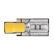Sealey YT14 Push-On Terminal 9.5mm Female Yellow Pack of 100 image