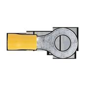 Sealey YT20 Easy-Entry Ring Terminal Ø8.4mm (5/16") Yellow Pack of 100 image