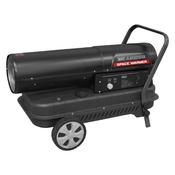 Sealey AB1258 Space Warmer Kerosene/Diesel Heater with Wheels 135,000Btu/hr image