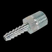 Sealey AC38 Screwed Tailpiece Male 1/4"BSPT - 3/16" Hose Pack of 5 image