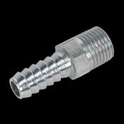 Sealey AC39 Screwed Tailpiece Male 1/4"BSPT - 5/16" Hose Pack of 5 image