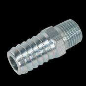 Sealey AC40 Screwed Tailpiece Male 1/4"BSPT - 1/2" Hose Pack of 5 image