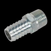 Sealey AC42 Screwed Tailpiece Male 3/8"BSPT - 1/2" Hose Pack of 5 image