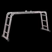 Sealey AFPL1 4-Way Aluminium Folding Platform Ladder - EN 131 image
