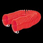 Sealey AH10C/6 PU Coiled Air Hose 10m x Ø6mm with 1/4"BSP Unions image
