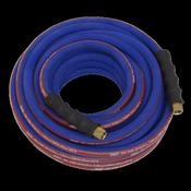 Sealey AH15R Extra-Heavy-Duty Air Hose with 1/4"BSP Unions with 15m x 8mm image