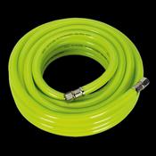 Sealey AHFC1038 High-Visibility Air Hose with 1/4"BSP Unions 10m x 10mm image