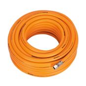 Sealey AHHC20 High-Visibility Hybrid Air Hose with 1/4"BSP Unions 20m x 8mm image