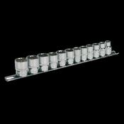 Sealey AK2682 Socket Set 12pc 3/8"Sq Drive 12pt WallDriveÂ® Metric image
