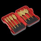Sealey AK3707FW Flat Wood Drill Bit Set 7pc 1/4"Hex Shank image