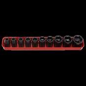 Sealey AK56/11M Impact Socket Set 10pc 1/2"Sq Drive Metric image
