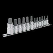 Sealey AK6213 TRX-Star* Socket Bit Set 12pc 1/4 image