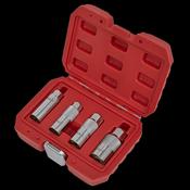 Sealey AK65561 Magnetic Spark Plug Socket Set 4pc 3/8"Sq Drive image