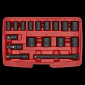 Sealey AK68217 Impact Socket Set 17pc 3/8"Sq Drive Metric image