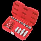 Sealey AK751 Bolt, Stud &amp; Screw Extractor Set 18pc image