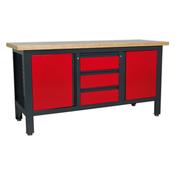 Sealey AP1905C Workstation with 3 Drawers &amp; 2 Cupboards image