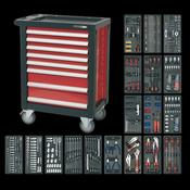 Sealey AP2408TTC08 Rollcab 8 Drawer with Ball-Bearing Slides &amp; 707pc Tool Kit image