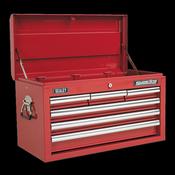 Sealey AP33069 Topchest 6 Drawer with Ball Bearing Slides - Red image