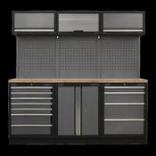 Sealey APMSSTACK07W Superline Pro 2.0m Storage System - Wood Worktop