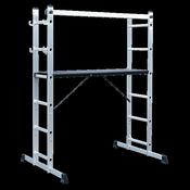 Sealey ASCL2 Aluminium Scaffold Ladder 4-Way EN 131 image