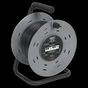 Sealey BCR50 50m Cable Reel with Thermal Trip 4 x 230V image